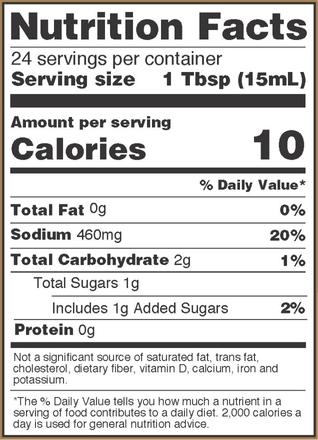 nutritional facts