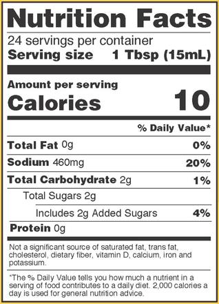 nutritional facts