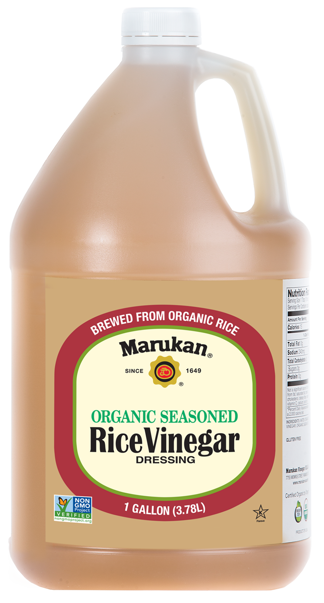 Bottle of Organic Seasoned Rice Vinegar Dressing