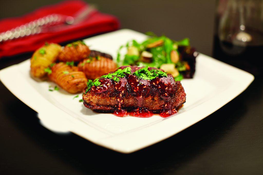 Marukan Sautéed Duck Breast with Raspberry Gastrique