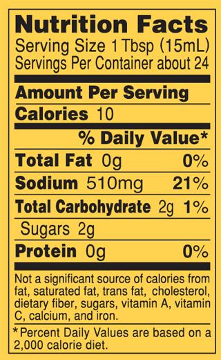 nutritional facts