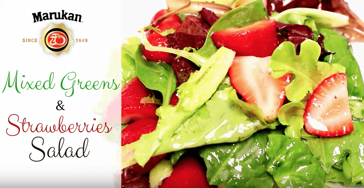 Marukan Mixed Greens & Strawberry Salad Recipe