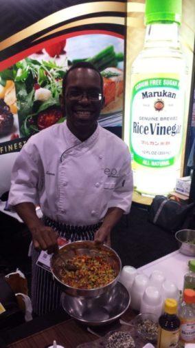 Chef Turman Prepares an Incredible Salad at Summer Fancy Food Show in NYC