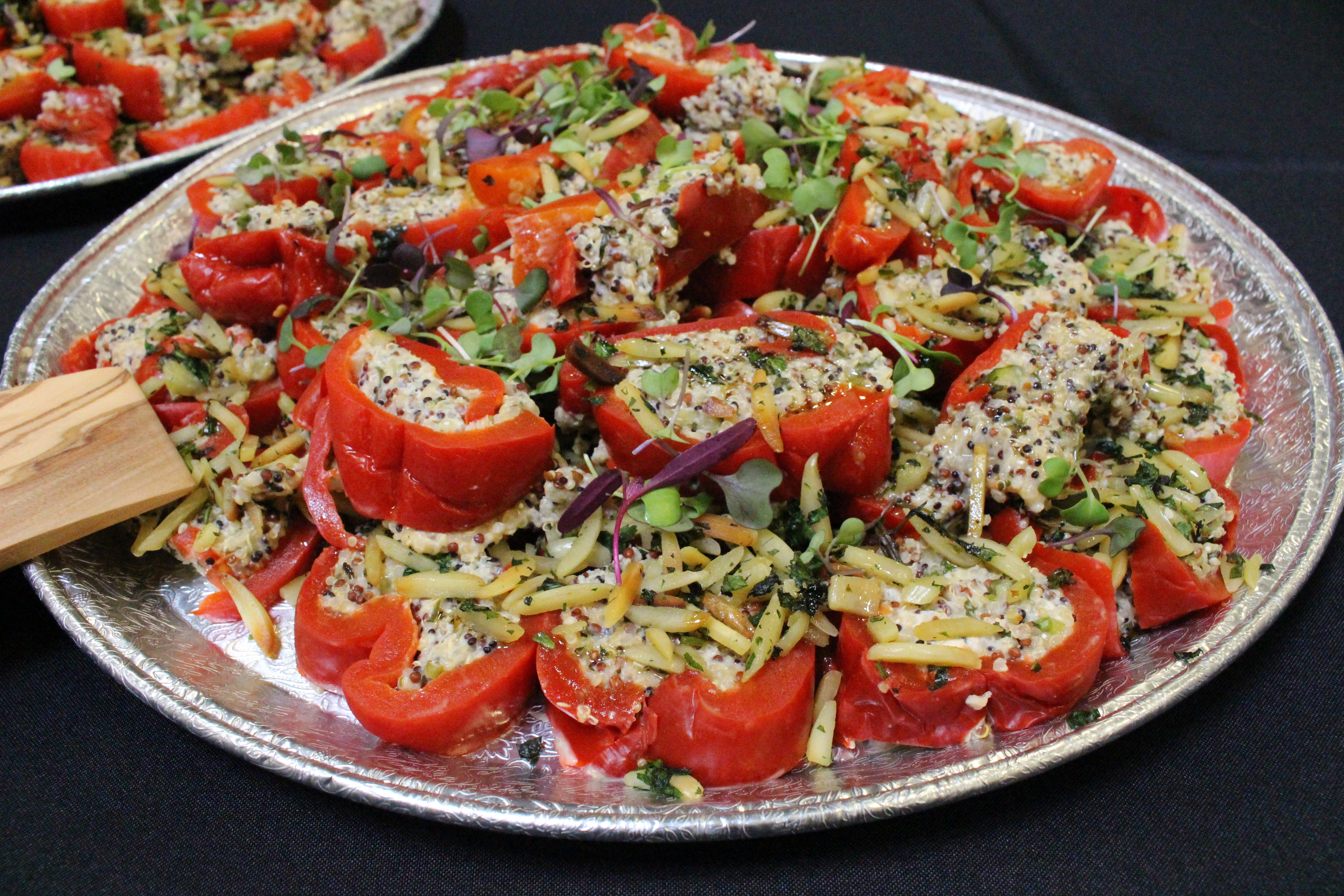 Marukan Quinoa and Goat Cheese Stuffed Peppers