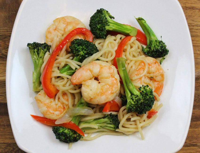 Marukan Shrimp and Vegetable Noodle Stir Fry