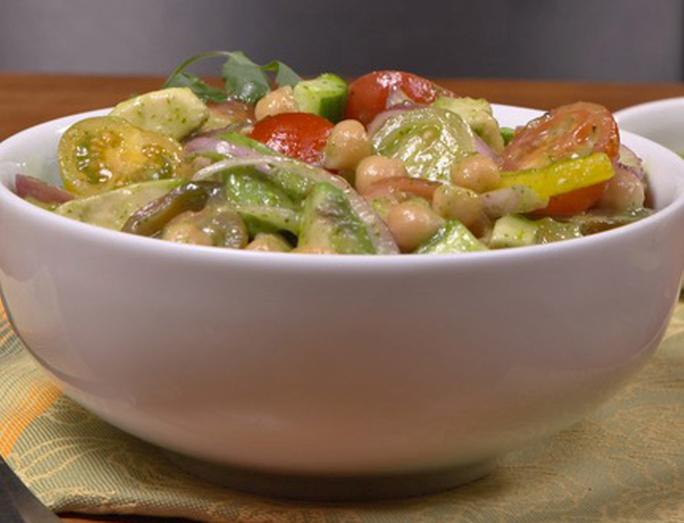 Marukan Chickpea Salad with Cilantro Lime Dressing