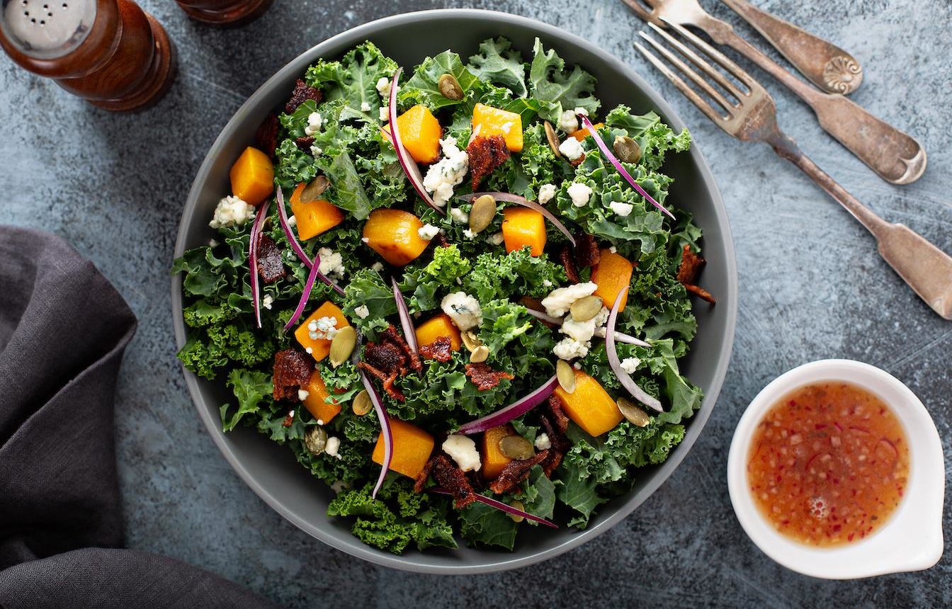 Marukan Roasted Pumpkin Salad with Apple Cider Vinegar Dressing