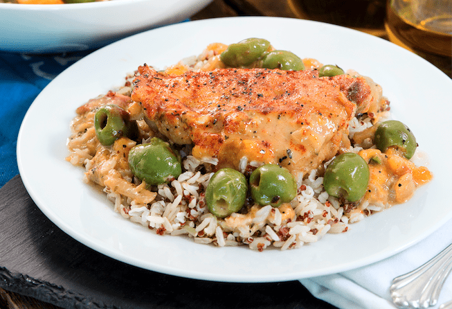 Marukan Chicken with Apricots and Olives