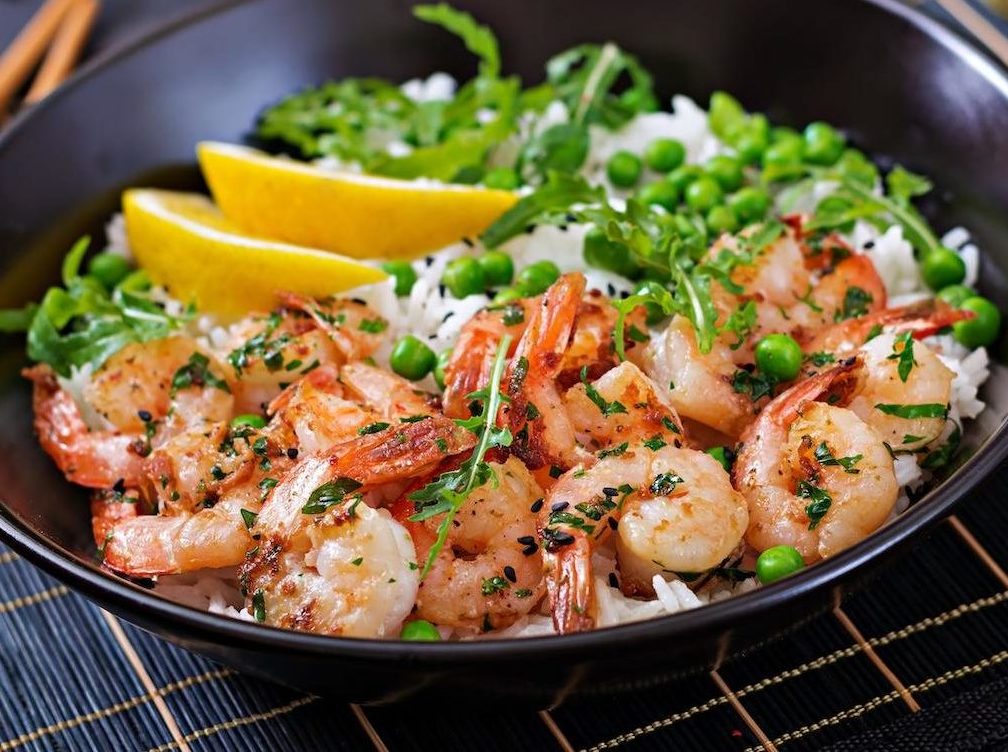 Marukan Garlic Shrimp Bowls