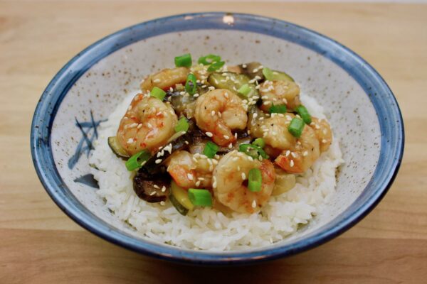 Marukan Instant Pot Hibachi Shrimp Bowls