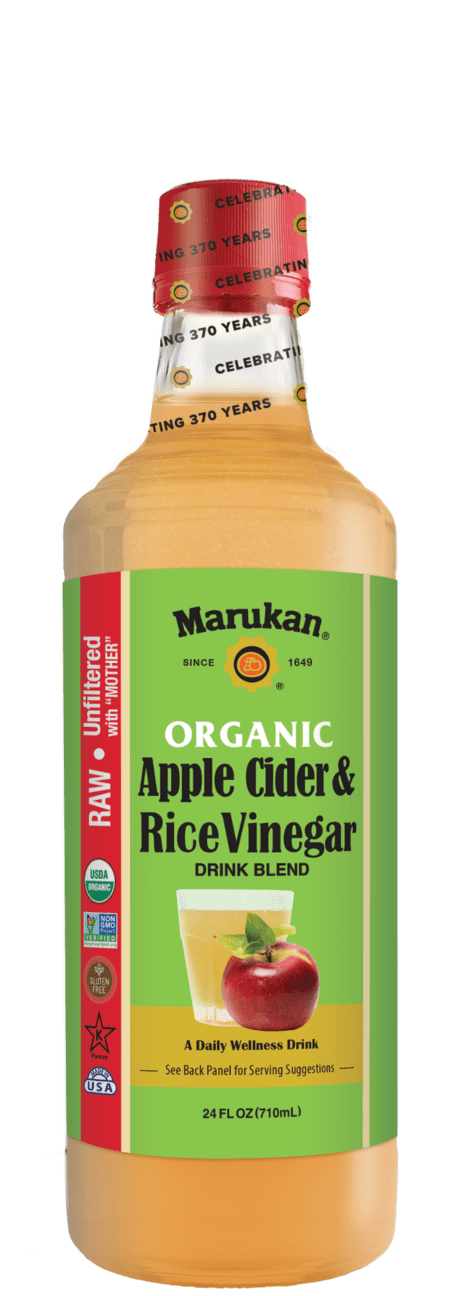 Bottle of Organic Apple Cider & Rice Vinegar Drink Blend