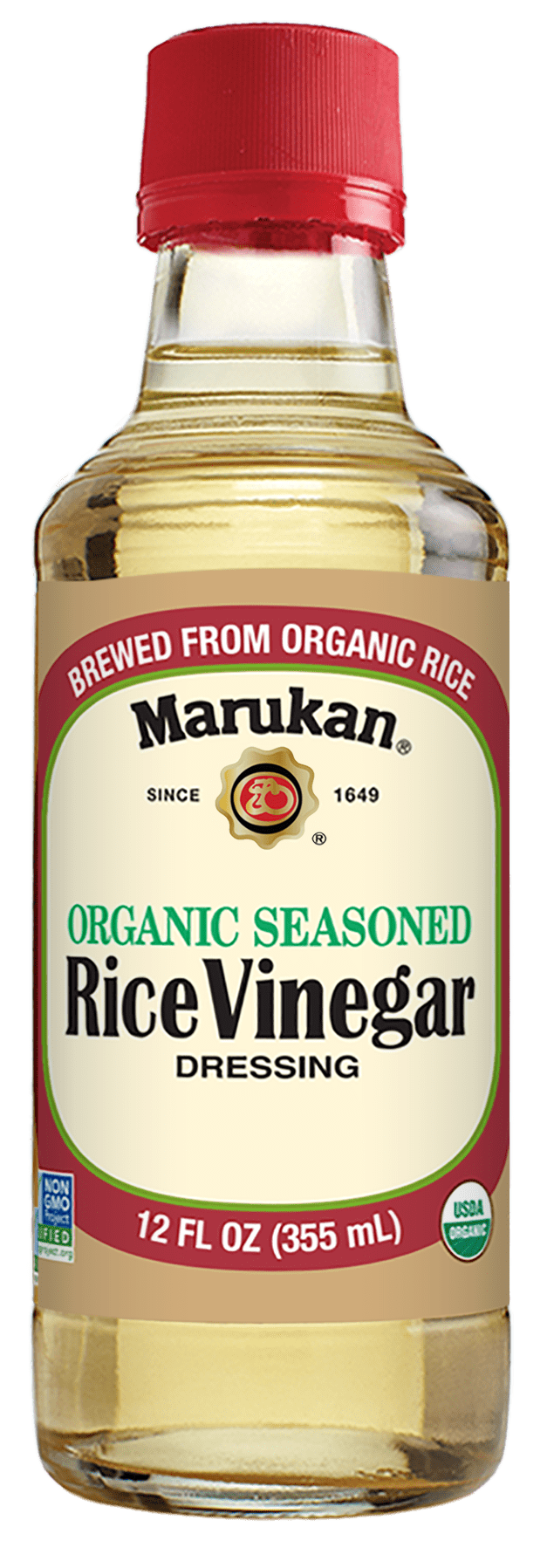 Bottle of Organic Seasoned Rice Vinegar Dressing