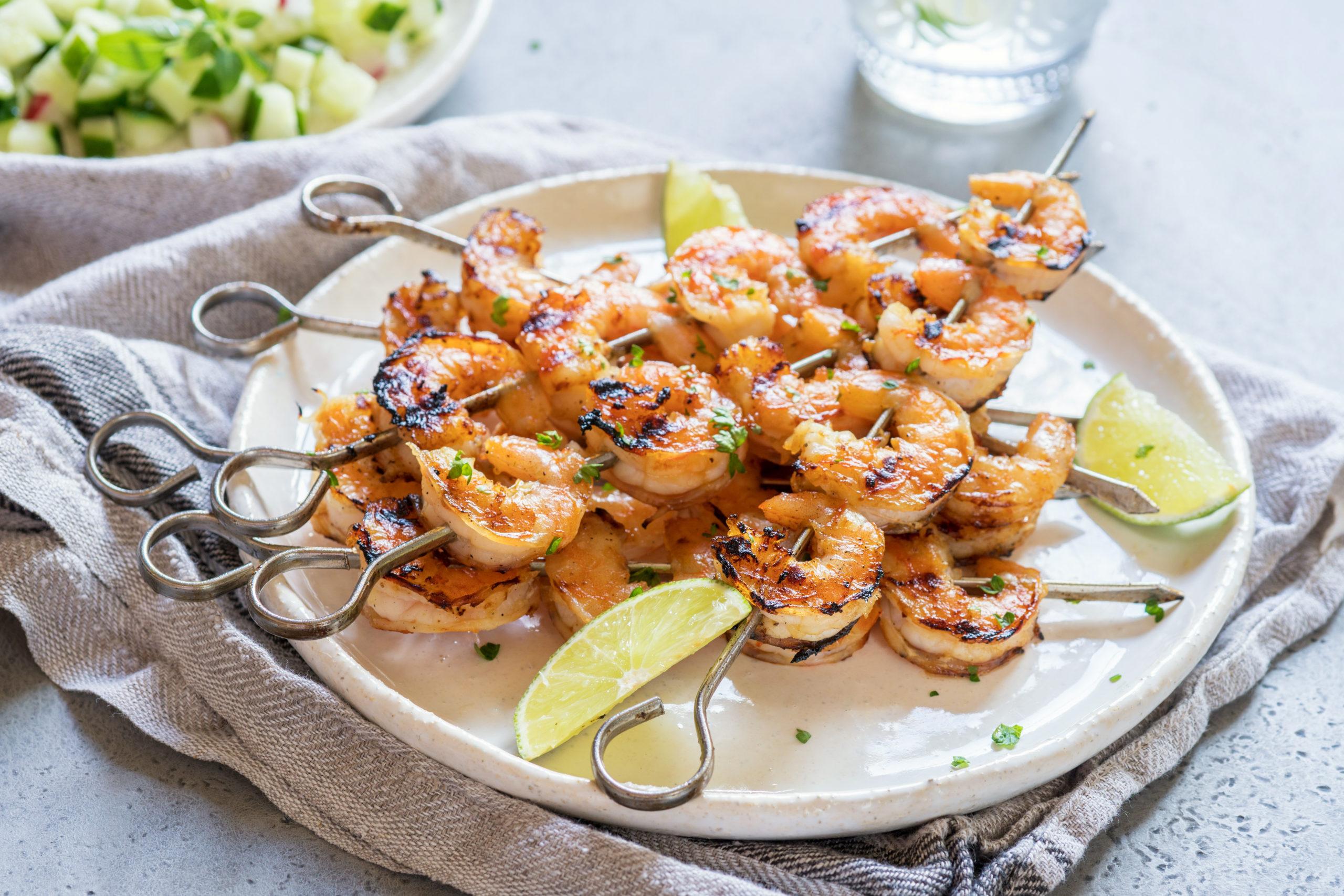 Marukan Apple Cider Vinegar Grilled Shrimp Skewers