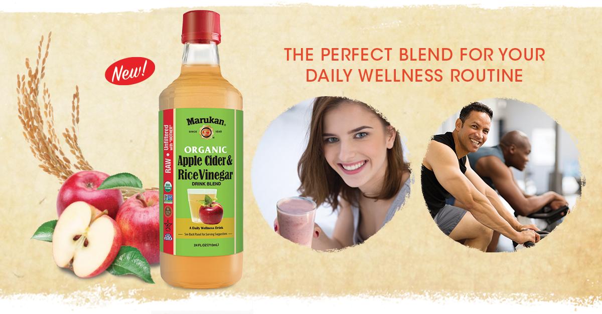 New Marukan Organic Apple Cider & Rice Vinegar Drink Blend