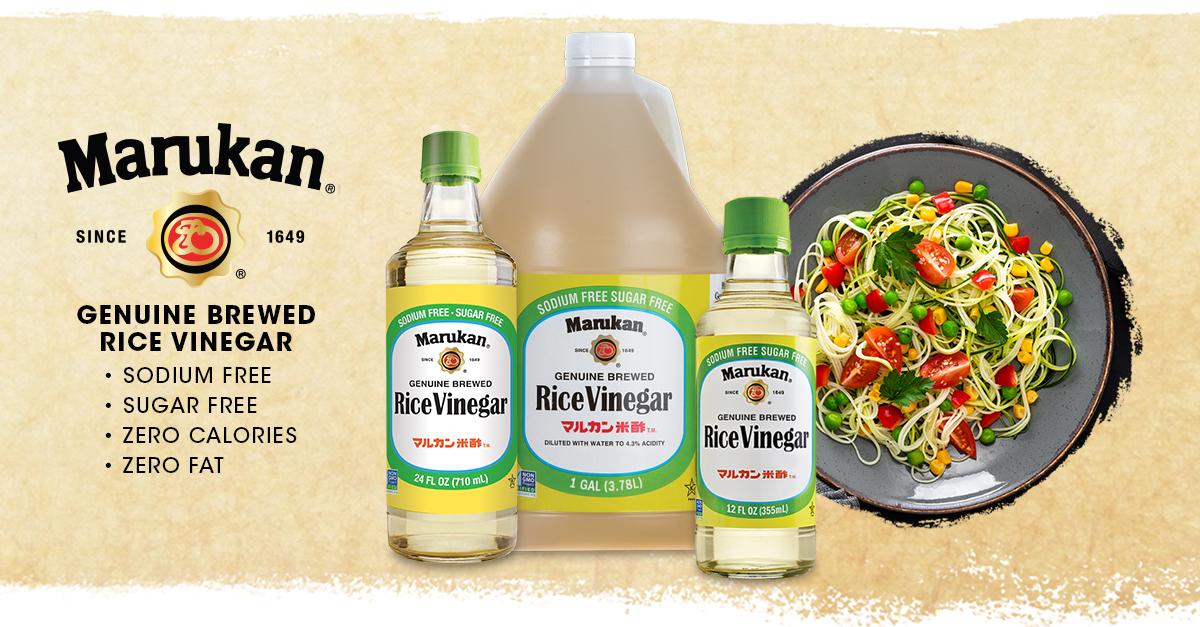 Sodium Free & Sugar Free Marukan Genuine Brewed Rice Vinegar