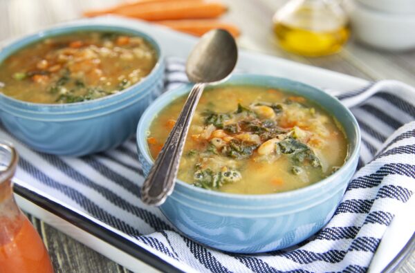 Marukan Creamy White Bean and Kale Soup