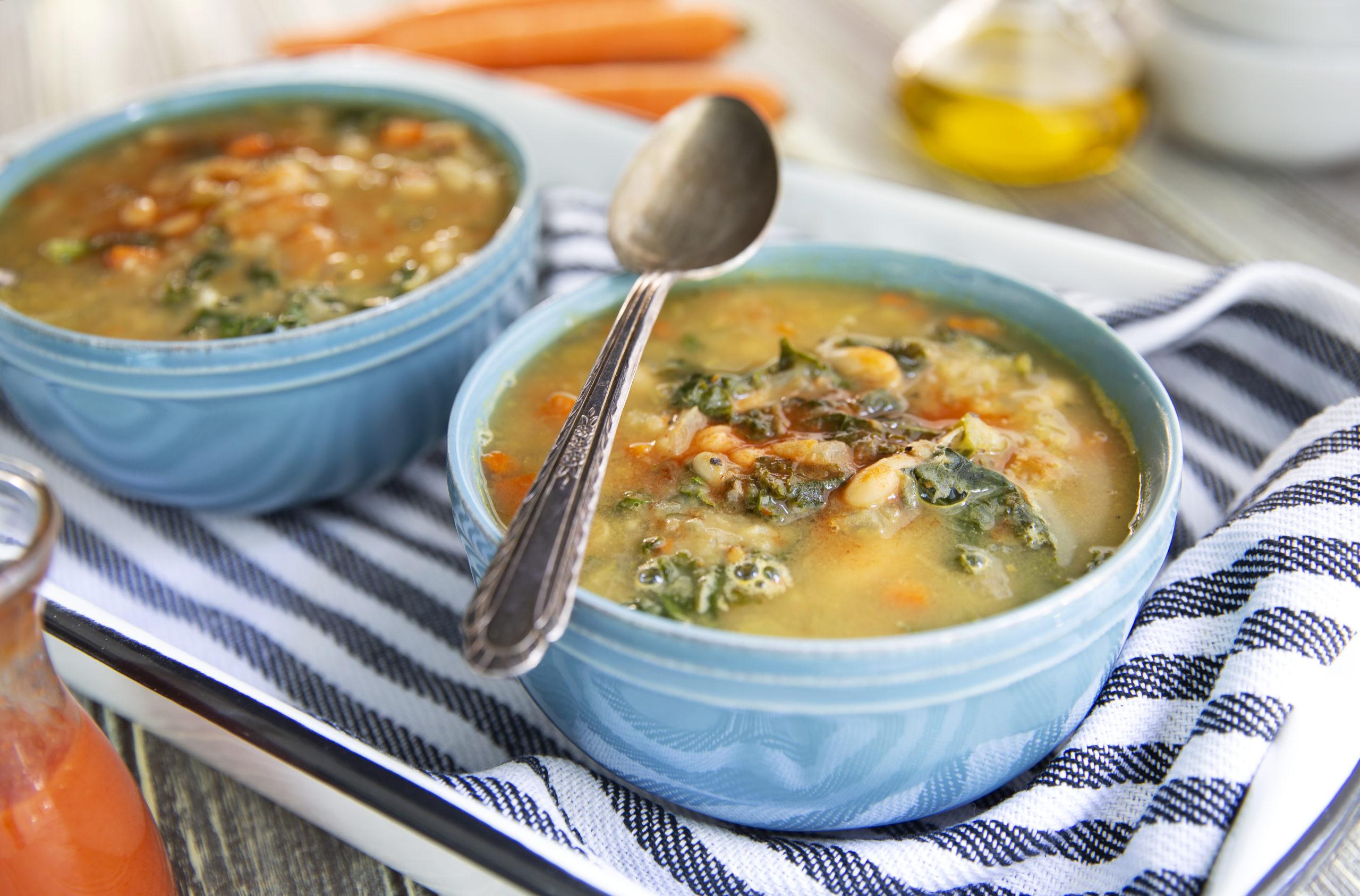 Marukan Creamy White Bean and Kale Soup