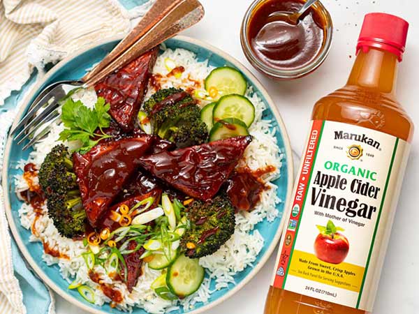 Marukan Apple Cider Vinegar BBQ Tofu Bowls