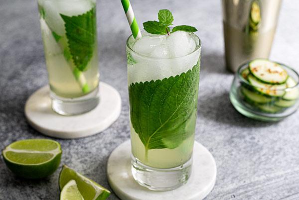 Marukan Shiso Cucumber Mint Mocktail