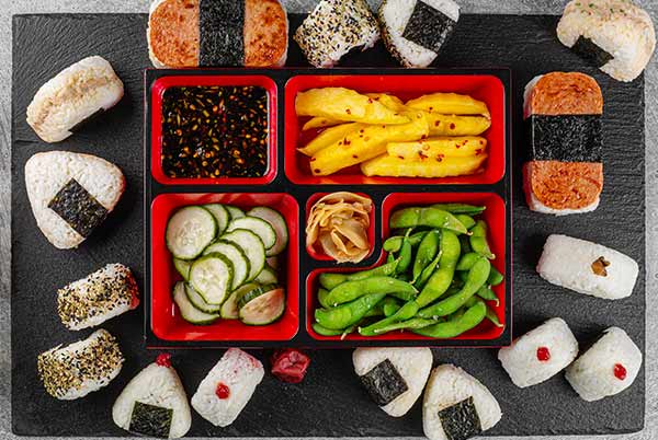 Marukan Onigiri and Musubi Platter and Fillings