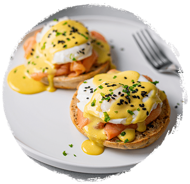 Marukan Eggs Benedict with Ponzu Hollandaise