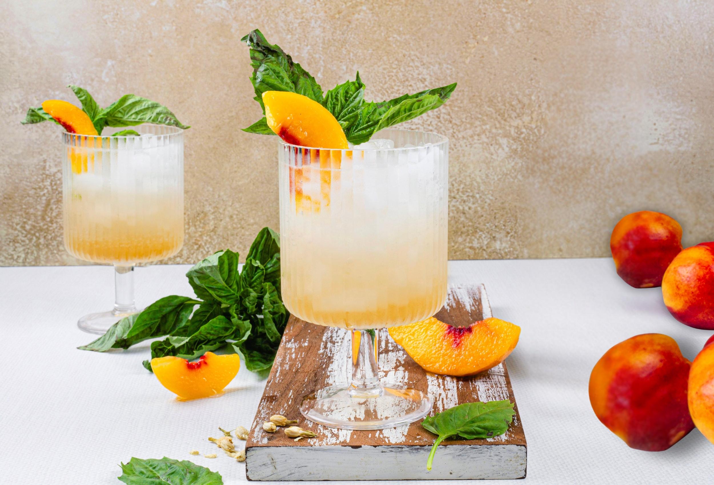 Marukan Peach Basil Shrub