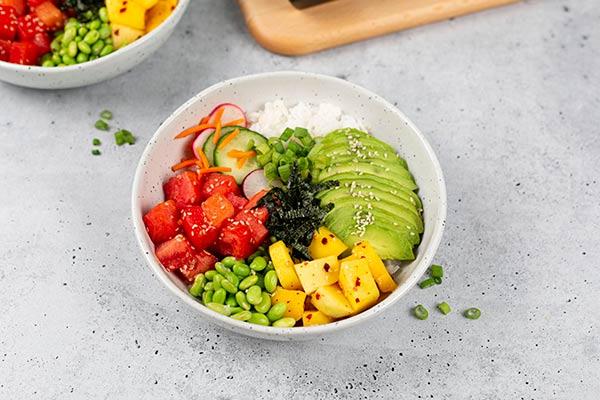 Marukan Vegan Watermelon Poke Bowls