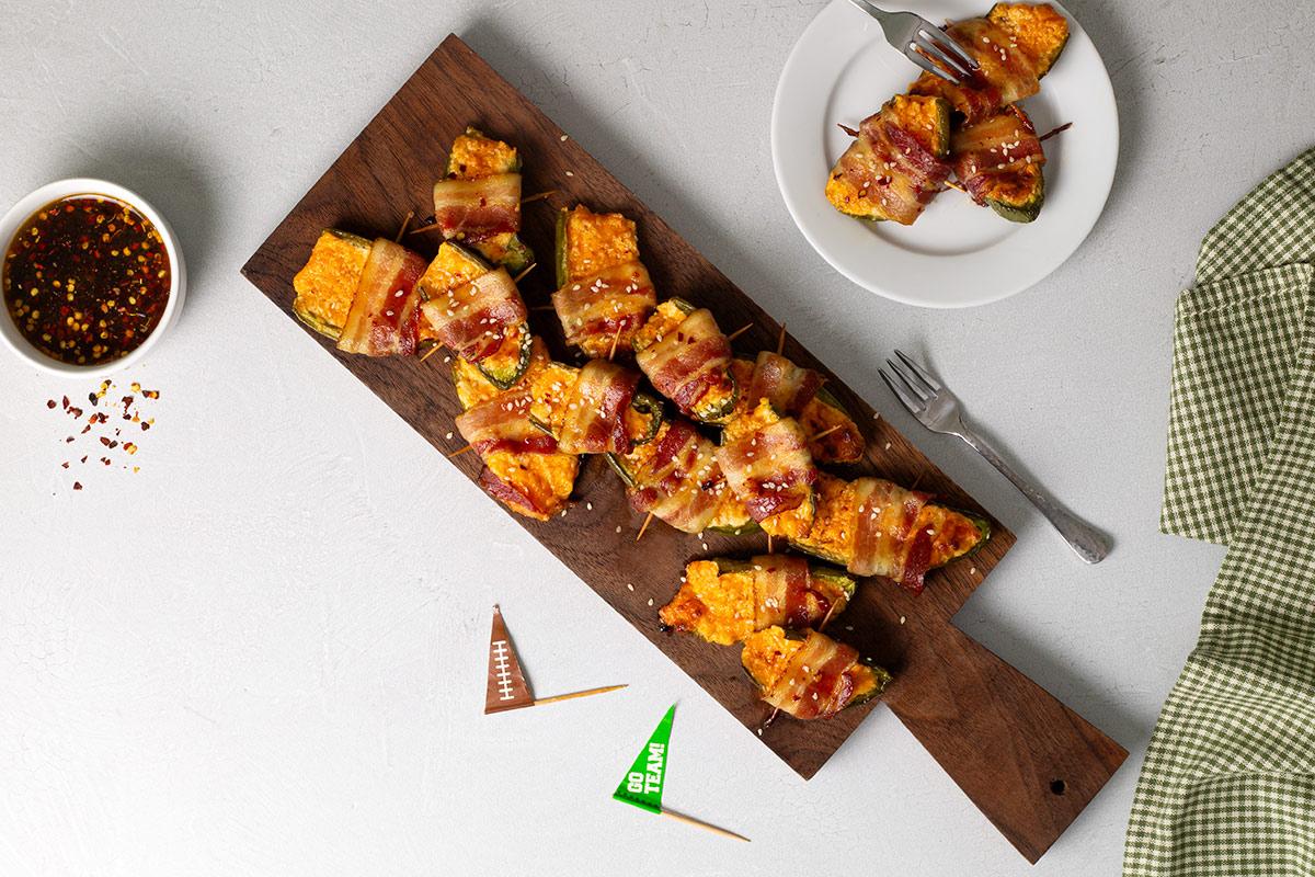 Marukan Sweet & Spicy Glazed Jalapeño Bacon Poppers