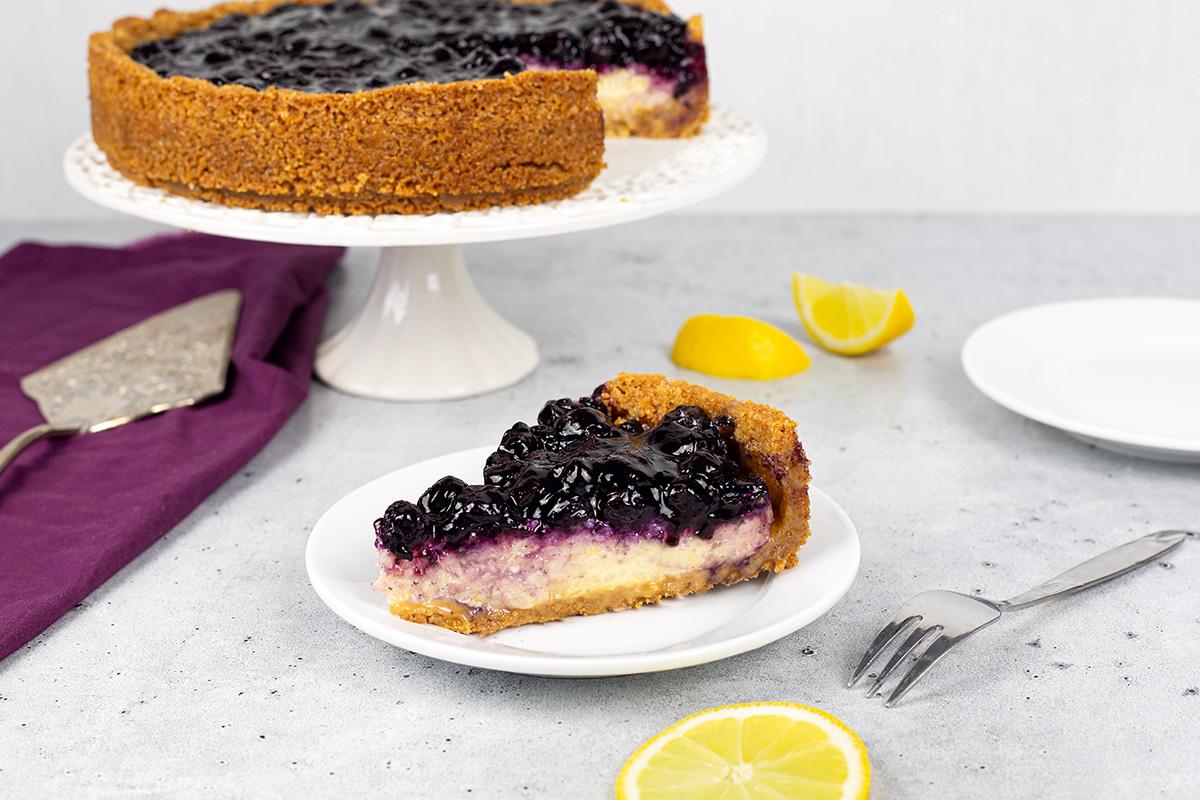 Marukan Lemon and Blueberry Rice Pudding Tart